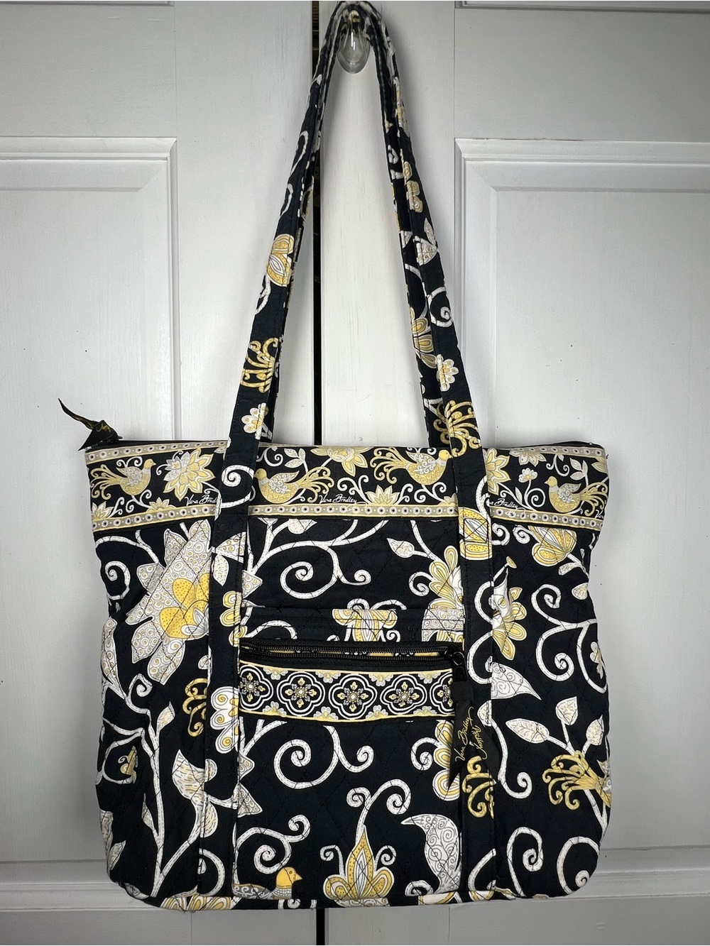 Retired Vera Bradley bag in the Yellow Bird Pattern Loved Condition S/M Size